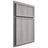 Shiloh Cabinetry Partial Overlay Napa Vertical Hickory Plain Cut Stratus Door
