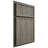 Shiloh Cabinetry Partial Overlay Napa Vertical Hickory Plain Cut Thyme Door