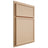Shiloh Cabinetry Partial Overlay Napa Vertical Maple Plain Cut Natural Door