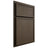 Shiloh Cabinetry Partial Overlay Napa Vertical Maple Plain Cut Perfect Brown Door
