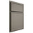 Shiloh Cabinetry Partial Overlay Napa Vertical Maple Plain Cut Thyme Door
