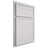 Shiloh Cabinetry Partial Overlay Napa Vertical Paintable Arctic Door