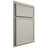 Shiloh Cabinetry Partial Overlay Napa Vertical Paintable Clary Sage Door