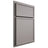 Shiloh Cabinetry Partial Overlay Napa Vertical Paintable Dovetail Gray Door