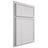 Shiloh Cabinetry Partial Overlay Napa Vertical Paintable Pure White Door
