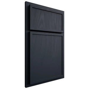 Shiloh Cabinetry Partial Overlay Napa Vertical Poplar Plain Cut Hudson Door