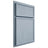 Shiloh Cabinetry Partial Overlay Napa Vertical Poplar Plain Cut Sky Door