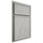 Shiloh Cabinetry Partial Overlay Napa Vertical Poplar Plain Cut Stratus Door
