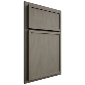 Shiloh Cabinetry Partial Overlay Napa Vertical Poplar Plain Cut Thyme Door