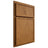 Shiloh Cabinetry Partial Overlay Napa Vertical Red Oak Plain Cut Autumn Door
