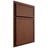 Shiloh Cabinetry Partial Overlay Napa Vertical Walnut Plain Cut Rye Door