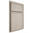 Shiloh Cabinetry Partial Overlay Napa Vertical Walnut Plain Cut Seagull Door