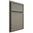 Shiloh Cabinetry Partial Overlay Napa Vertical Walnut Plain Cut Thyme Door