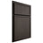 Shiloh Cabinetry Partial Overlay Napa Vertical White Oak Plain Cut Creekside Door