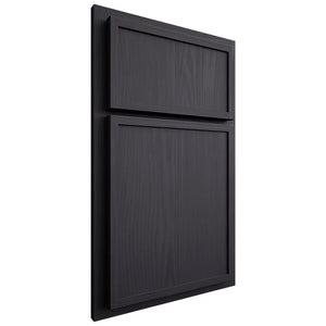 Shiloh Cabinetry Partial Overlay Napa Vertical White Oak Plain Cut Harbor Door