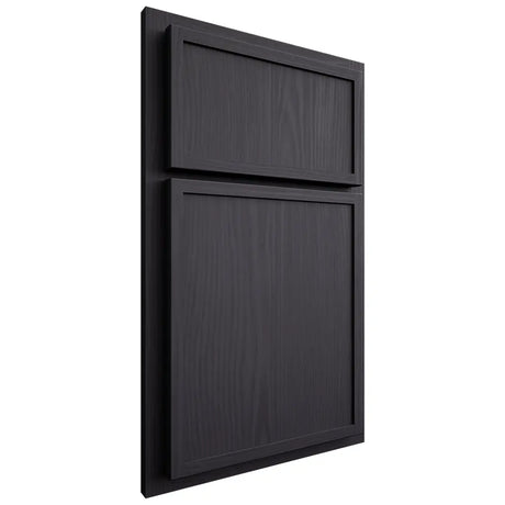Shiloh Cabinetry Partial Overlay Napa Vertical White Oak Plain Cut Harbor Door