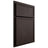Shiloh Cabinetry Partial Overlay Napa Vertical White Oak Plain Cut Morel Door