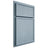 Shiloh Cabinetry Partial Overlay Napa Vertical White Oak Plain Cut Sky Door