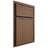 Shiloh Cabinetry Partial Overlay Napa Vertical White Oak Quarter Sawn Autumn Door