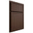 Shiloh Cabinetry Partial Overlay Napa Vertical White Oak Quarter Sawn Braun Door