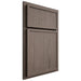 Shiloh Cabinetry Partial Overlay Napa Vertical White Oak Quarter Sawn Clay Door