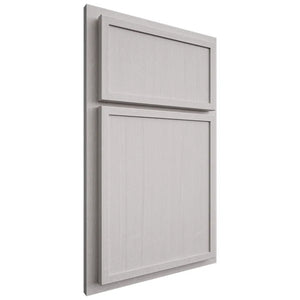 Shiloh Cabinetry Partial Overlay Napa Vertical White Oak Quarter Sawn Cotton Door