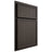 Shiloh Cabinetry Partial Overlay Napa Vertical White Oak Quarter Sawn Creekside Door