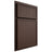 Shiloh Cabinetry Partial Overlay Napa Vertical White Oak Quarter Sawn Dusk Door