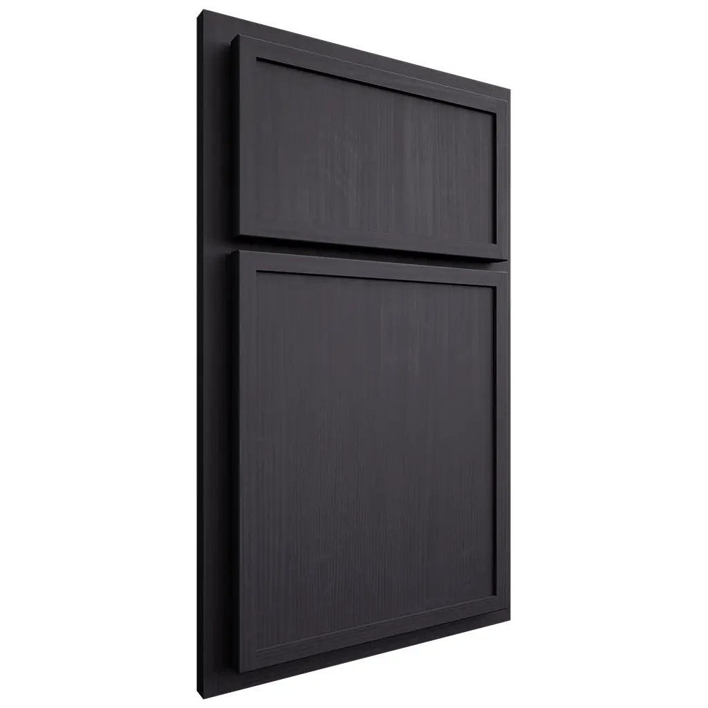 Shiloh Cabinetry Partial Overlay Napa Vertical White Oak Quarter Sawn Harbor Door
