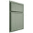 Shiloh Cabinetry Partial Overlay Napa Vertical White Oak Quarter Sawn Moss Door