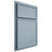 Shiloh Cabinetry Partial Overlay Napa Vertical White Oak Quarter Sawn Sky Door
