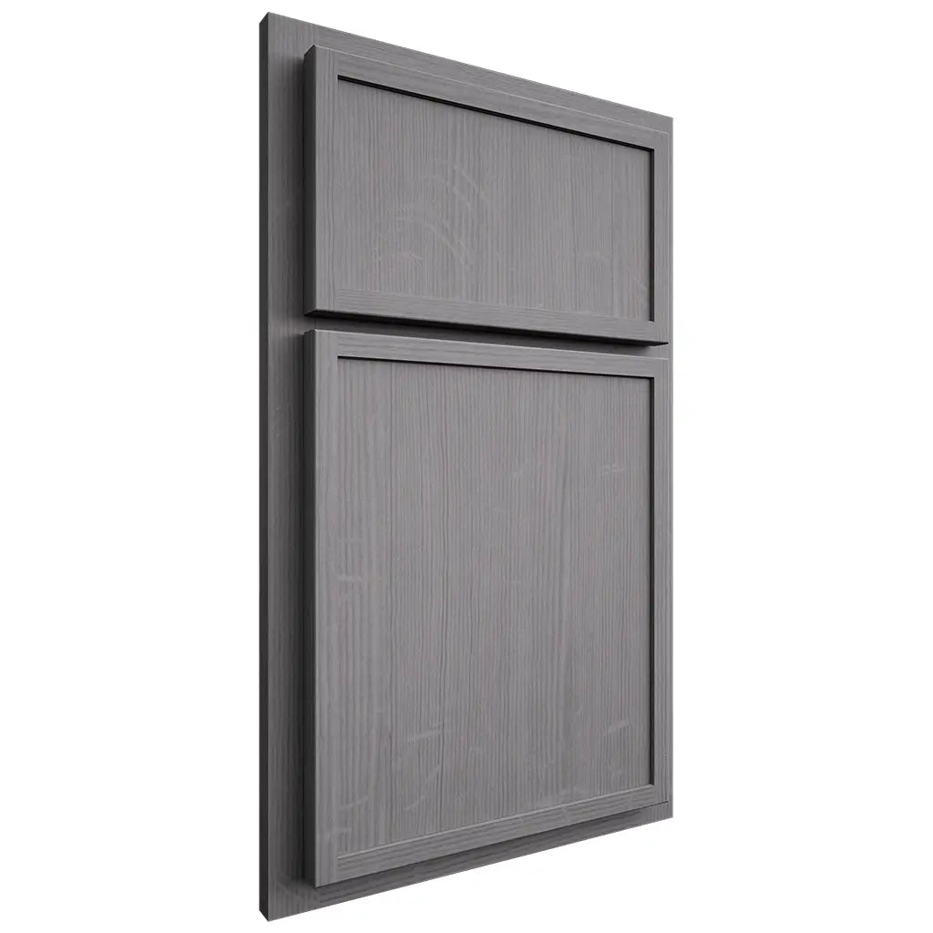 Shiloh Cabinetry Partial Overlay Napa Vertical White Oak Quarter Sawn Sterling Door