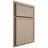 Shiloh Cabinetry Partial Overlay Napa Vertical White Oak Quarter Sawn Straw Door