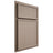 Shiloh Cabinetry Partial Overlay Napa Vertical White Oak Quarter Sawn Whitewash Door