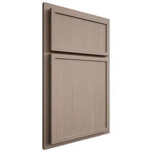 Shiloh Cabinetry Partial Overlay Napa Vertical White Oak Quarter Sawn Whitewash Door
