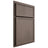 Shiloh Cabinetry Partial Overlay Napa Vertical White Oak Rift Cut Clay Door