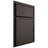 Shiloh Cabinetry Partial Overlay Napa Vertical White Oak Rift Cut Creekside Door