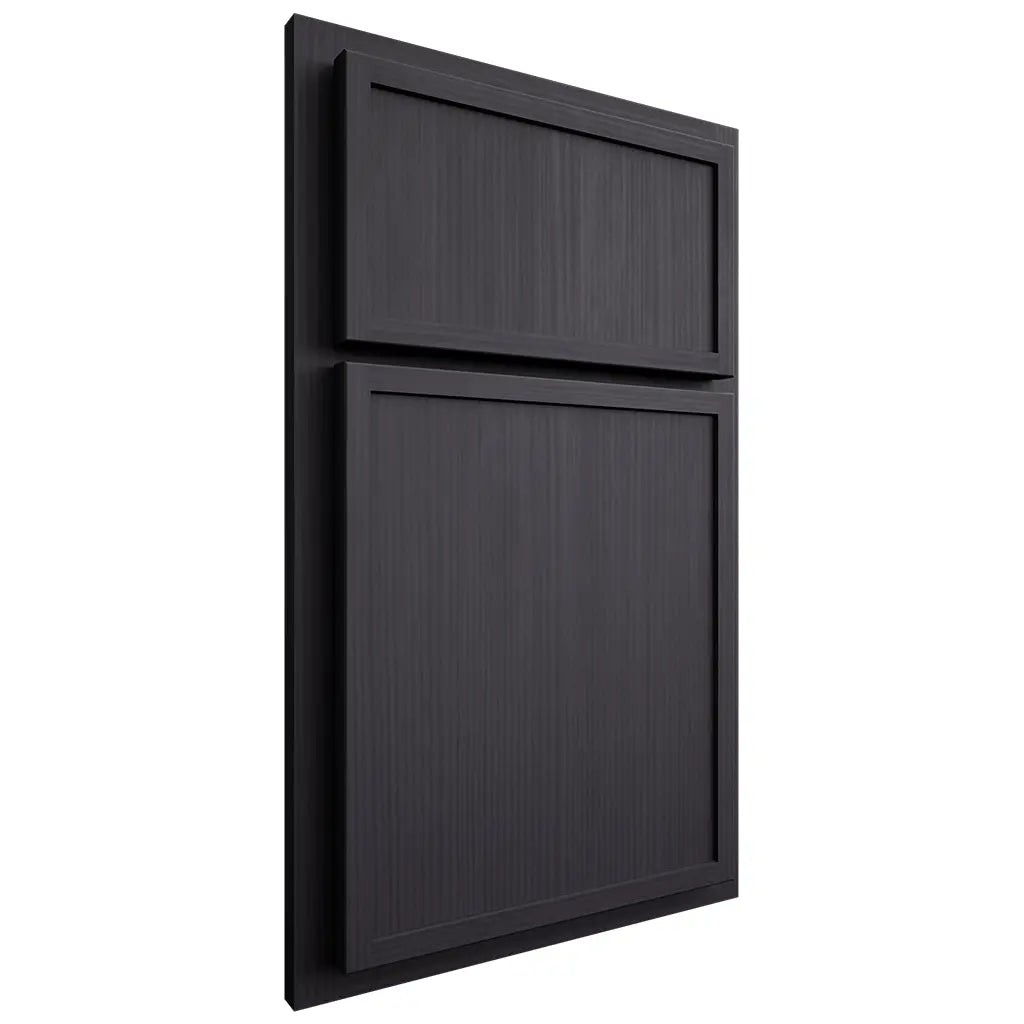 Shiloh Cabinetry Partial Overlay Napa Vertical White Oak Rift Cut Harbor Door