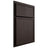 Shiloh Cabinetry Partial Overlay Napa Vertical White Oak Rift Cut Morel Door