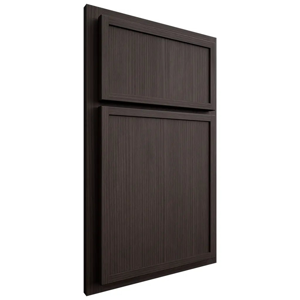 Shiloh Cabinetry Partial Overlay Napa Vertical White Oak Rift Cut Morel Door