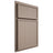 Shiloh Cabinetry Partial Overlay Napa Vertical White Oak Rift Cut Whitewash Door