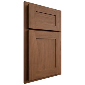 Shiloh Cabinetry Partial Overlay New Haven Alder Plain Cut Cola Door