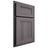 Shiloh Cabinetry Partial Overlay New Haven Hickory Plain Cut Cadet Door