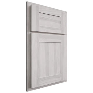 Shiloh Cabinetry Partial Overlay New Haven Hickory Plain Cut Cotton Door