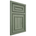 Shiloh Cabinetry Partial Overlay New Haven Hickory Plain Cut Moss Door