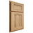 Shiloh Cabinetry Partial Overlay New Haven Hickory Plain Cut Natural Door