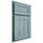 Shiloh Cabinetry Partial Overlay New Haven Hickory Plain Cut Sky Door