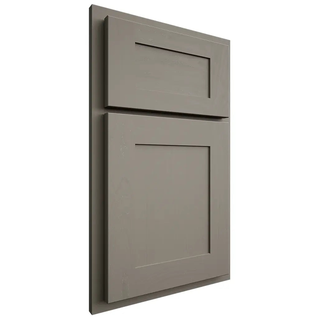 Shiloh Cabinetry Partial Overlay New Haven Maple Plain Cut Thyme Door