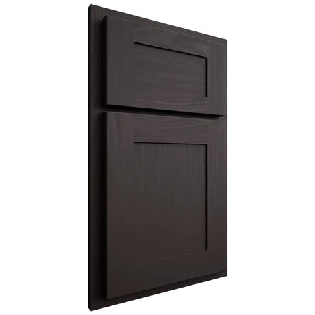 Shiloh Cabinetry Partial Overlay New Haven Poplar Plain Cut Carbon Door