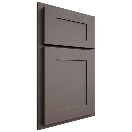 Shiloh Cabinetry Partial Overlay New Haven Poplar Plain Cut Heatherstone Door
